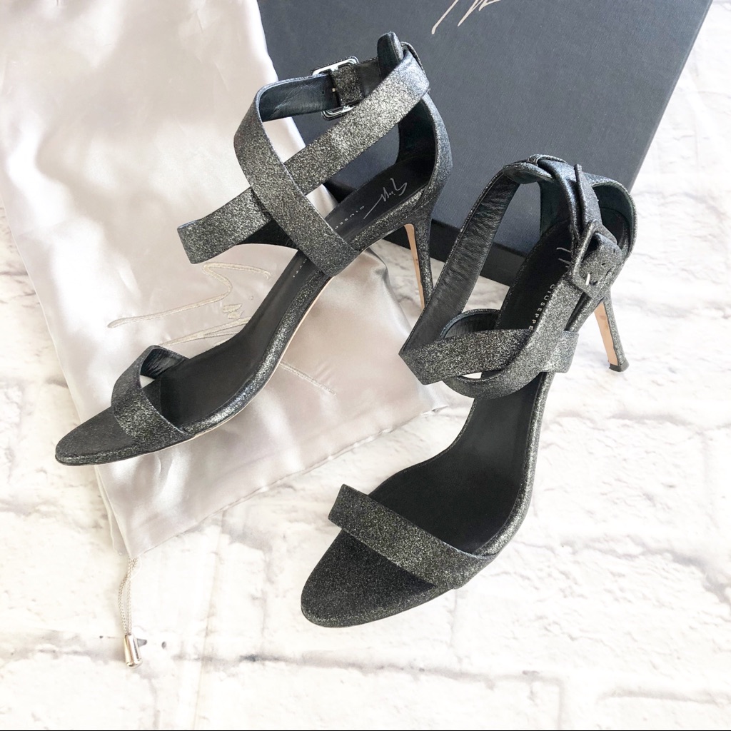 Giuseppe Zanotti Coline 80 Glitter Heels 40